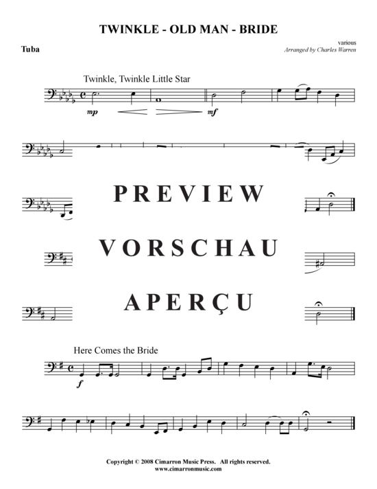 Produktgalerie: Seite 7 von 7 Twinkle - Old Man - Bride (Medley) , ,  (Blechbläserquintett)