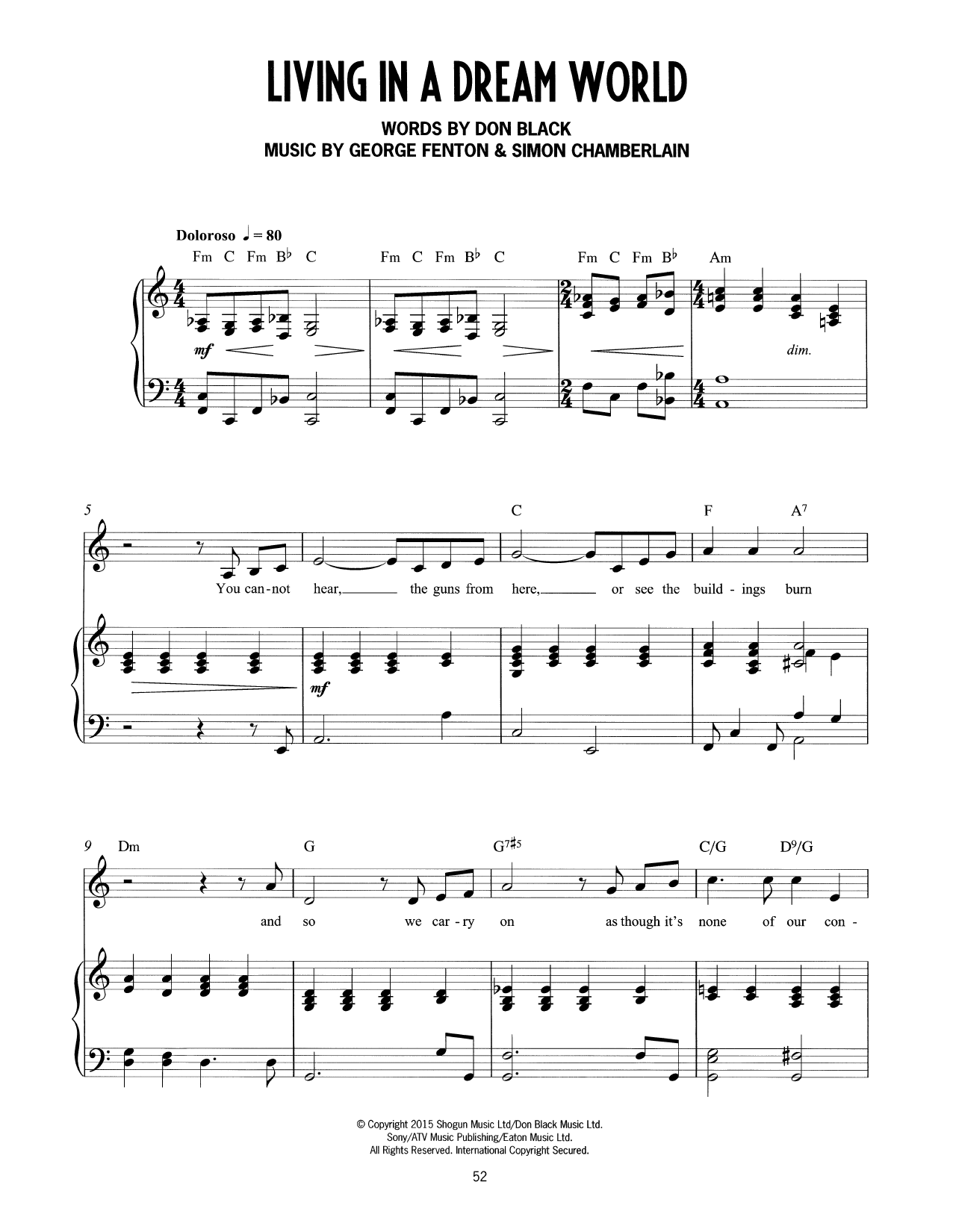 Produktbild zu: Living In A Dream World (from Mrs Henderson Presents)