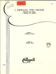 cover: I Dream Too Much, Jerome Kern