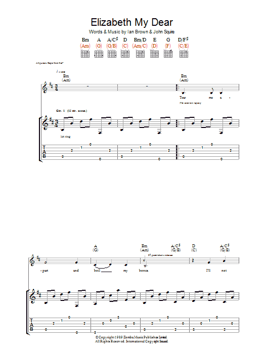 Produktgalerie: Seite 1 von 1 Elizabeth My Dear, The Stone Roses, Gitarre