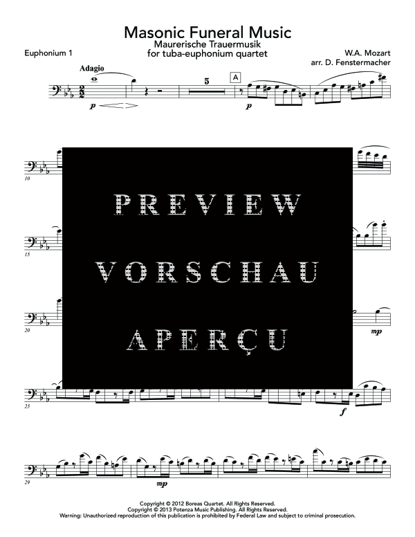 gallery: Masonic Funeral Music, , (Tuba Quartett EETT)