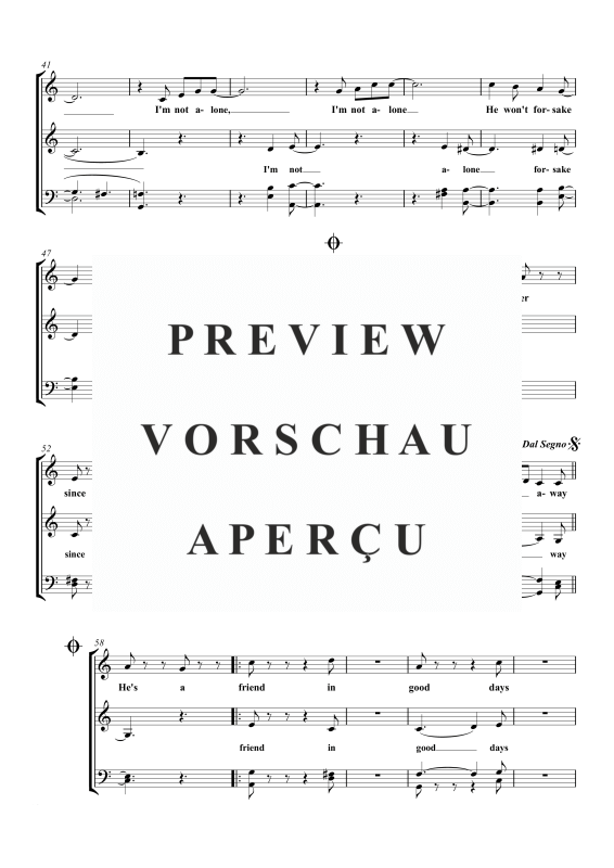 Produktgalerie: Seite 5 von 6 I´m Not Alone, , Gemischter Chor