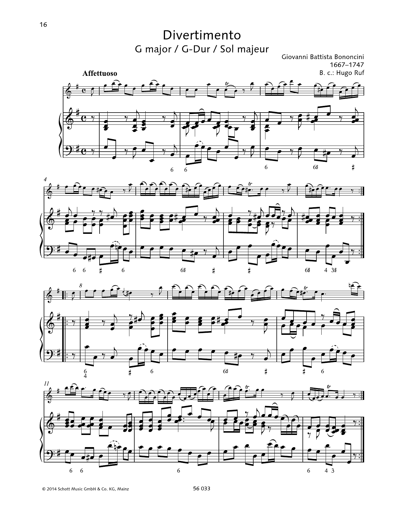 Product picture to: Divertimento G major