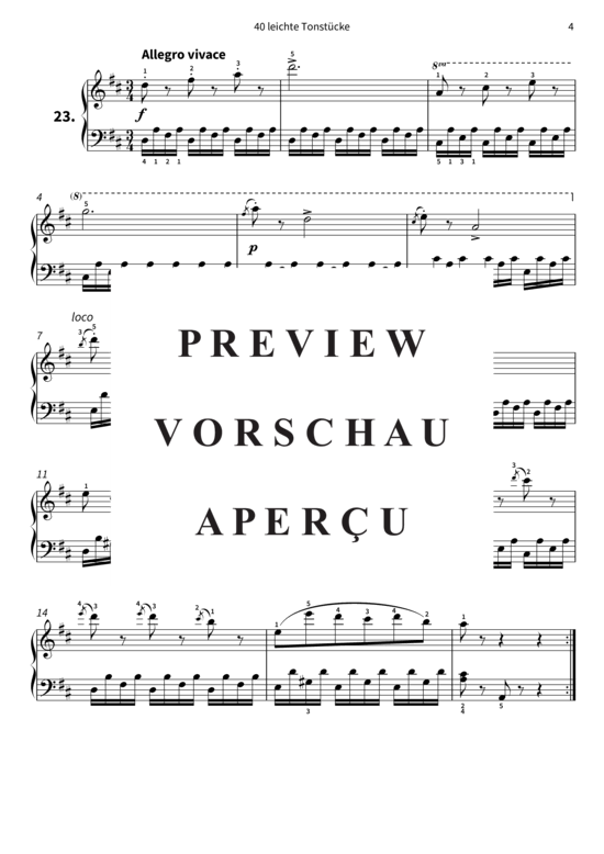 Product gallery: Page 7 of 10 40 leichte Tonstücke - op. 803, Werke 21 - 24 , , Piano Solo