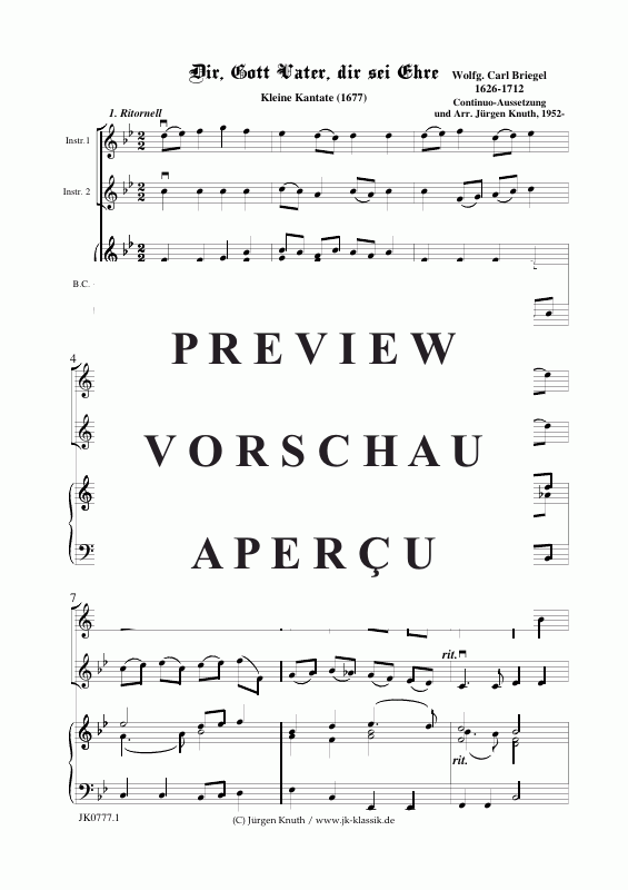Produktgalerie: Seite 2 von 11 Dir, Gott Vater, dir sei Ehre (kl.Kantate), , Gemischter Chor + Streicher