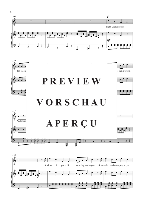 Product gallery: Page 9 of 18 Rossini in the Kitchen , , (tenor + piano)
