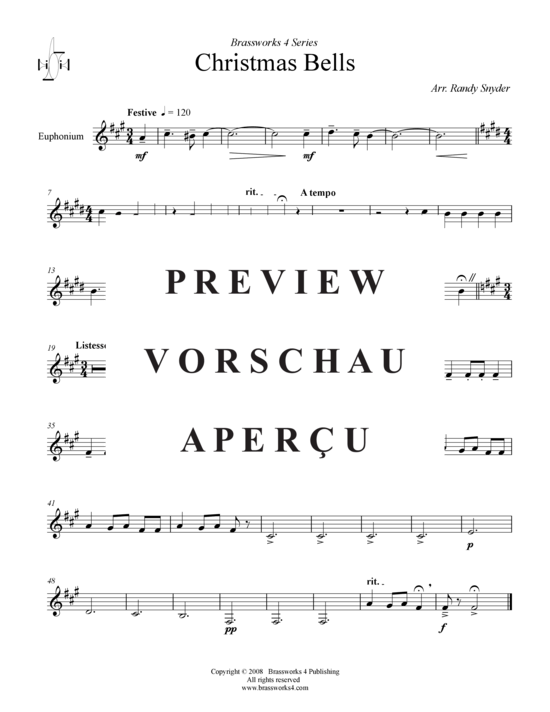 Produktgalerie: Seite 9 von 9 Christmas Bells, , (2xTrompete in B, Horn in F, Posaune)