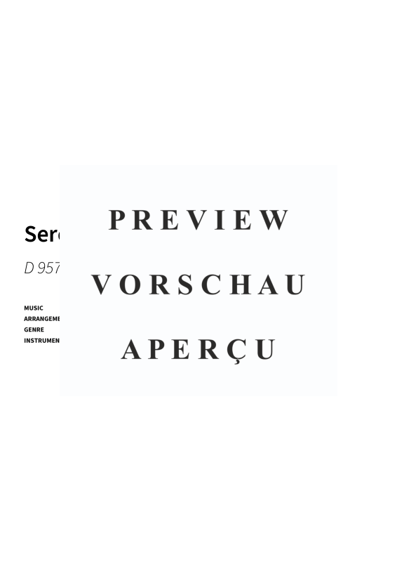gallery: Serenade - D 957 No. 4 - Simplified piano version, , Klavier Solo
