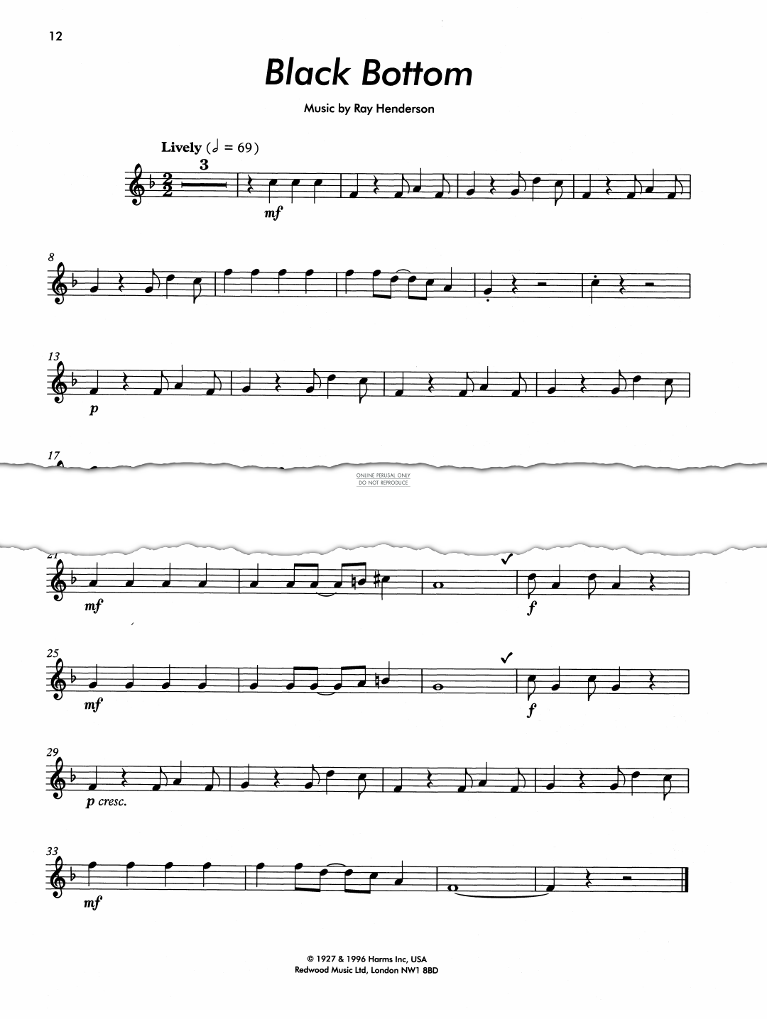 Product gallery: Page 1 of 1 Black Bottom, Ray Henderson