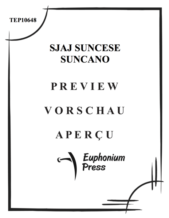 Product gallery: Page 2 of 11 Sjaj Suncese Suncano (Tuba Quintett EEE(T) , , TT)