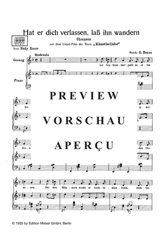 Produktgalerie: Seite 3 von 3 Hat er dich verlassen, lass ihn wandern, , Klavier und Gesang