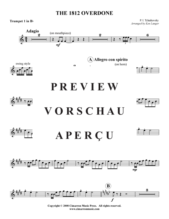 Produktgalerie: Seite 15 von 21 1812' OverDone , , (Blechbläserquintett)