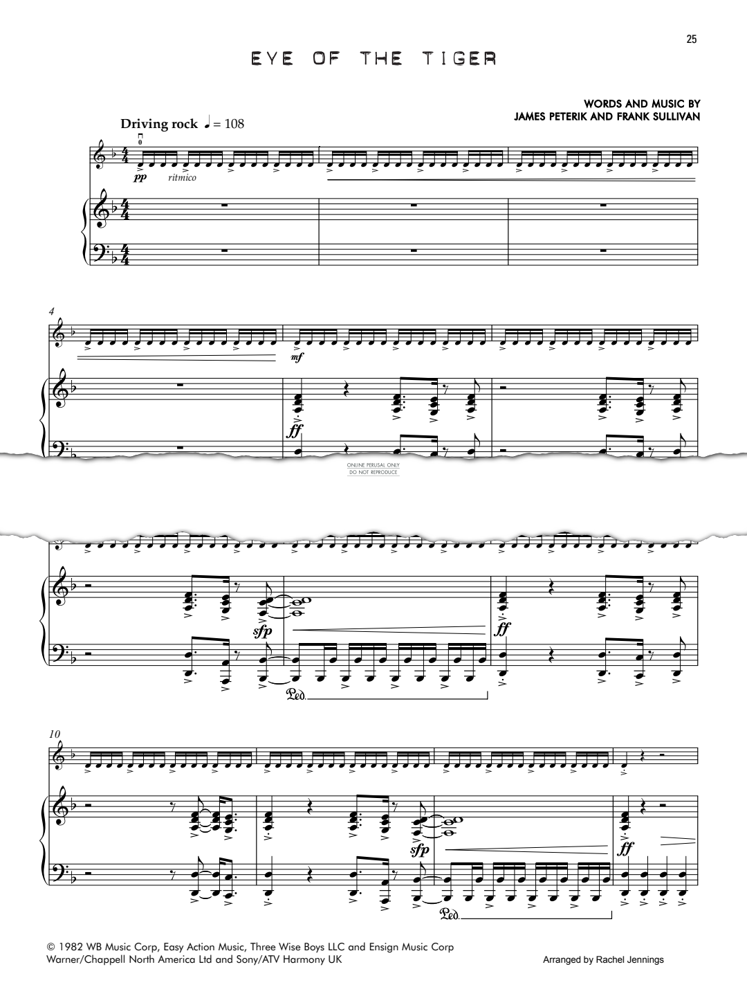 Product gallery: Page 1 of 1 Eye Of The Tiger, Survivor