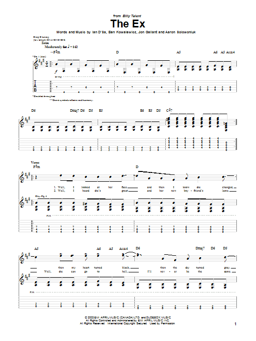 Produktgalerie: Seite 1 von 1 The Ex, Billy Talent, Gitarre