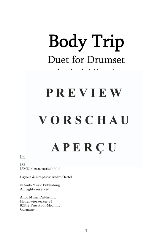 Produktgalerie: Seite 3 von 11 Body Trip, , Drumset Duet