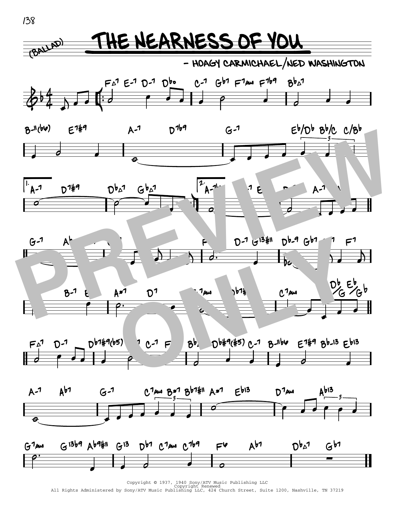 Product gallery: Page 1 of 1 The Nearness Of You (arr. David Hazeltine), Hoagy Carmichael