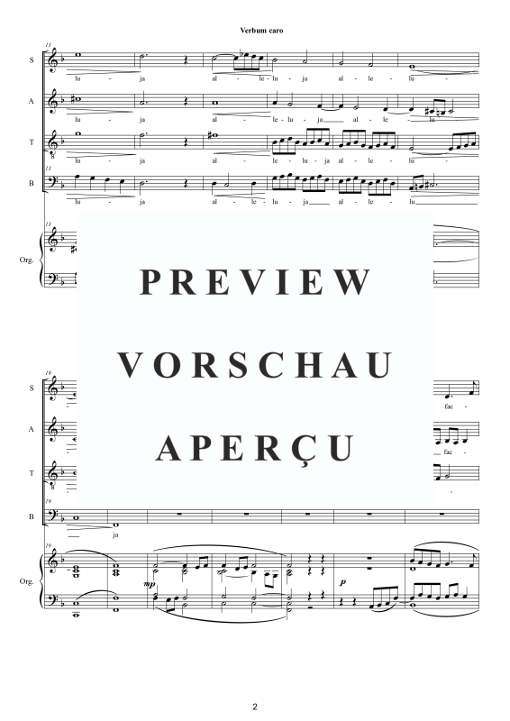 Produktgalerie: Seite 3 von 8 Verbum caro - Motette, , Gemischter Chor und Orgel