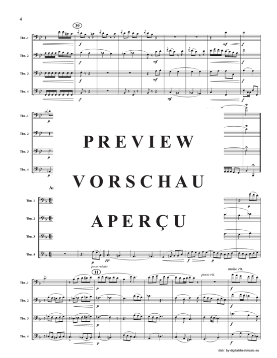 Product gallery: Page 5 of 21 Four Impressions (Suite) , , Trombone Quartet