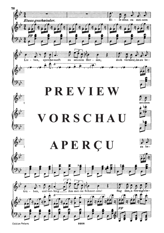 Product gallery: Page 6 of 8 Suleika II, D.717 Ach, um deine feuchten Schwingen, , High Voice and Piano