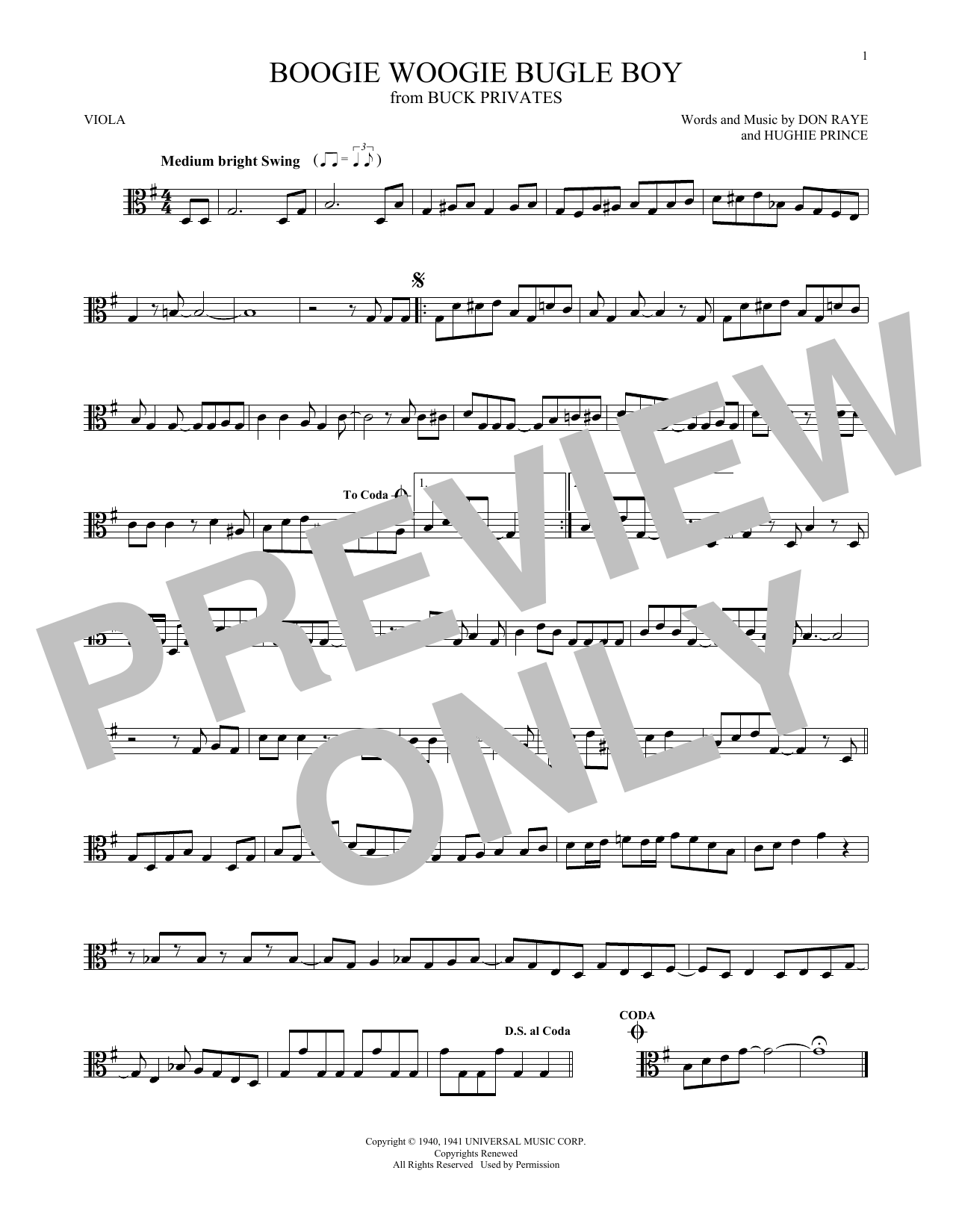 Product gallery: Page 1 of 1 Boogie Woogie Bugle Boy, Andrews Sisters