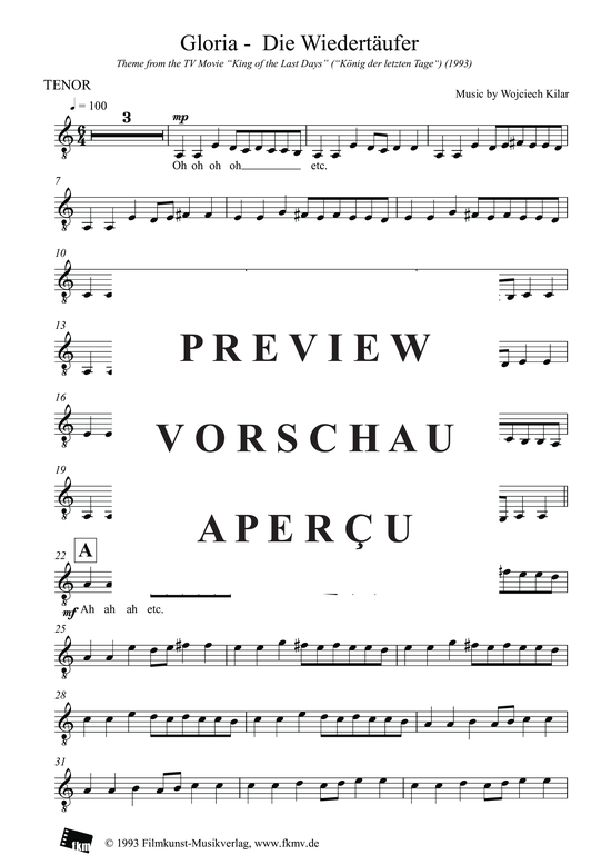 Product gallery: Page 4 of 7 König der letzten Tage - Gloria: Tenor, , Voice