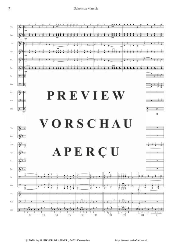 Product gallery: Page 6 of 11 Schemua-Marsch, , (large wind orchestra)