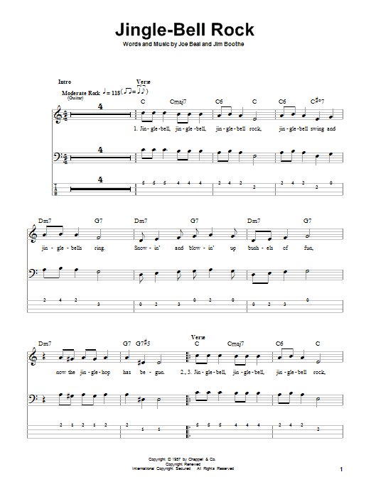 Produktgalerie: Seite 1 von 1 Jingle-Bell Rock, Bobby Helms, E-Bass