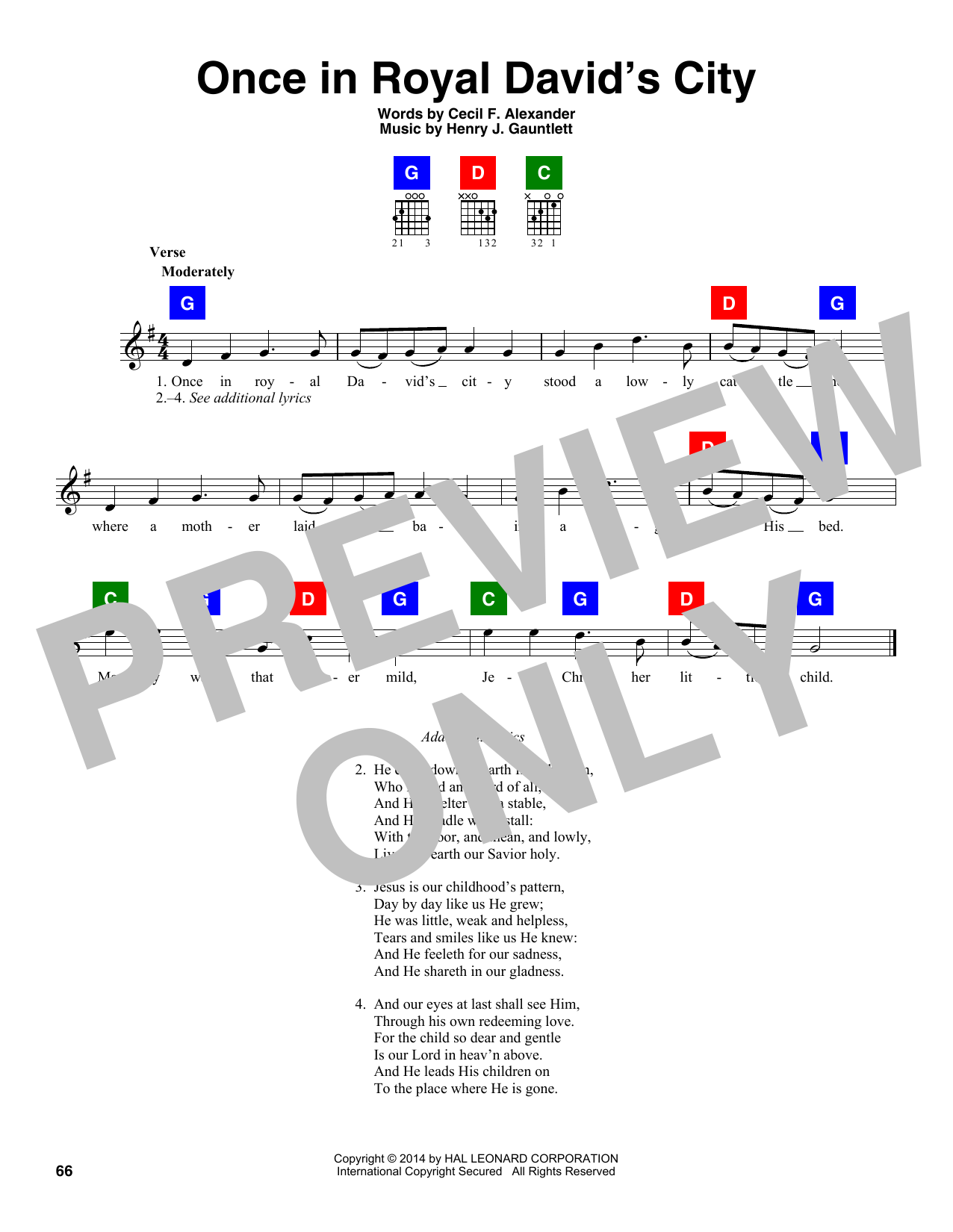 Produktbild zu: Once In Royal David's City
