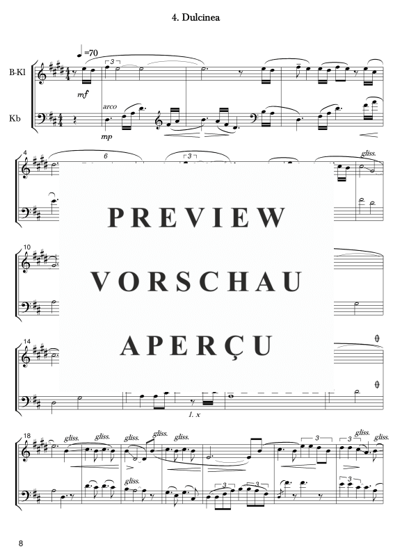 gallery: Duo Suite on Mexican Themes, , Klarinette in B und Kontrabass