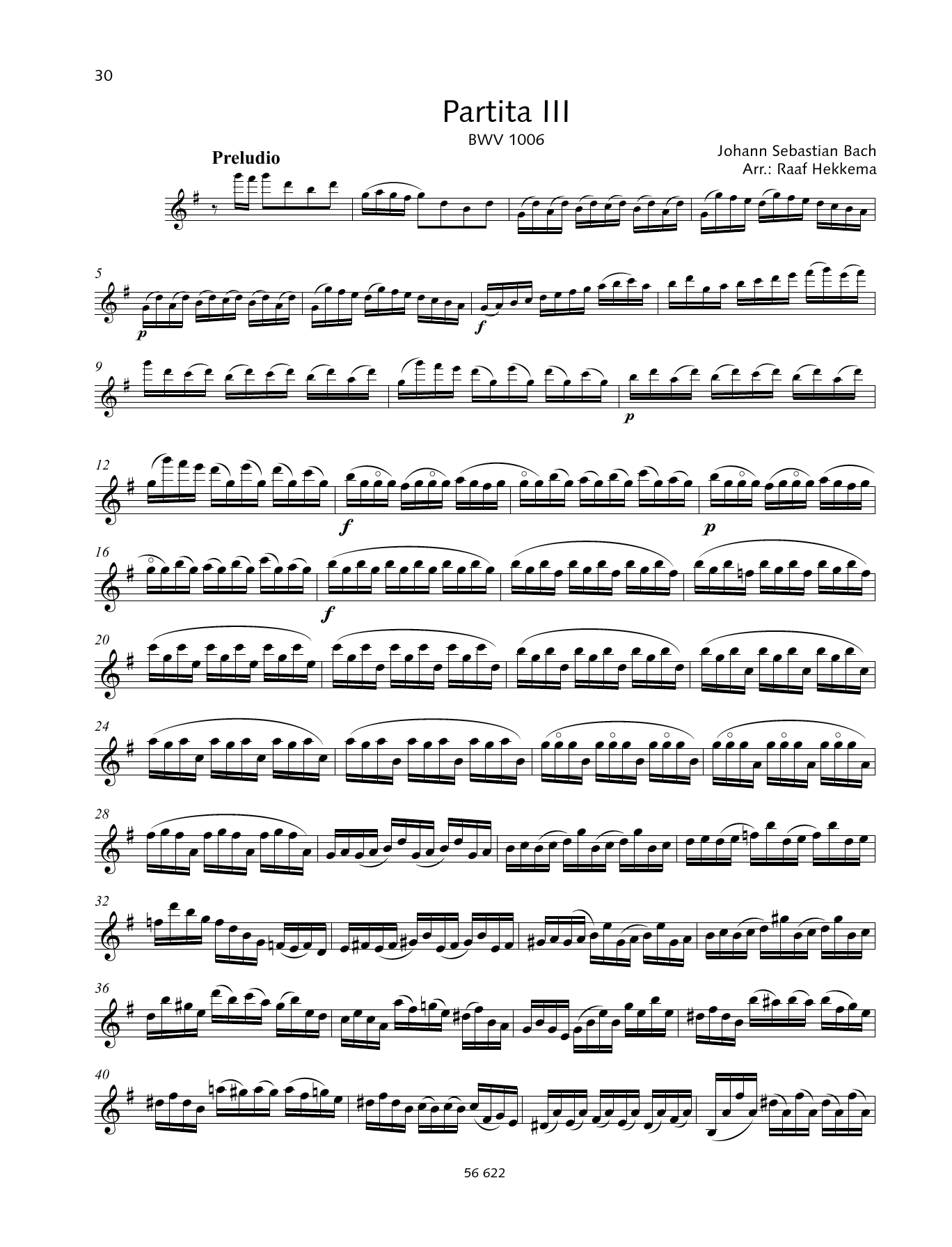 Produktgalerie: Seite 1 von 1 Partita III, Johann Sebastian Bach