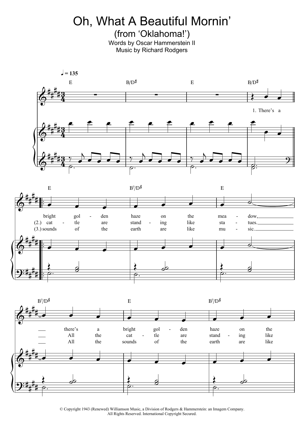 Produktbild zu: Oh, What A Beautiful Mornin' (from Oklahoma!)