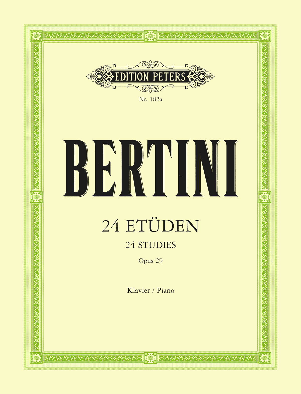 cover: Etüde XI (from 24 Etüden, Opus 29), Henri Bertini