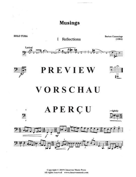 Product gallery: Page 4 of 5 Musings , , (Tuba Solo)