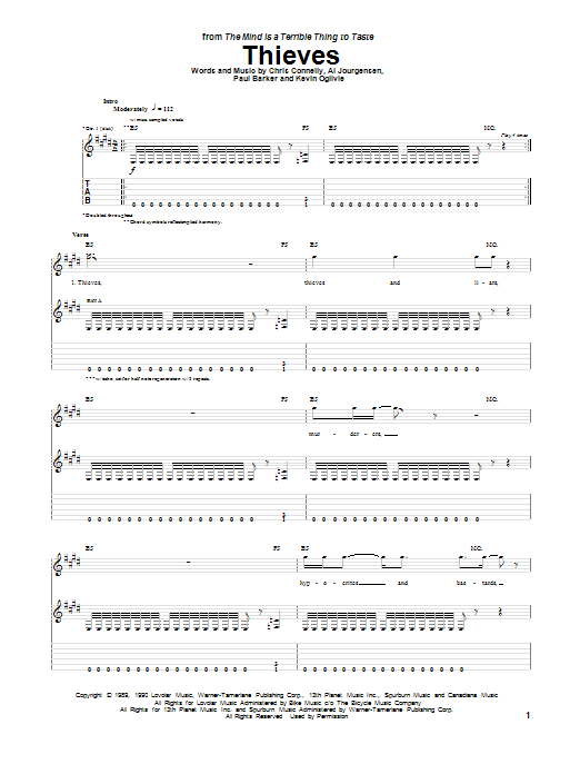 Produktgalerie: Seite 1 von 1 Thieves, Ministry, Gitarre