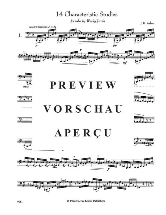 gallery: 14 Characteristic Studies , , (Tuba Solo)