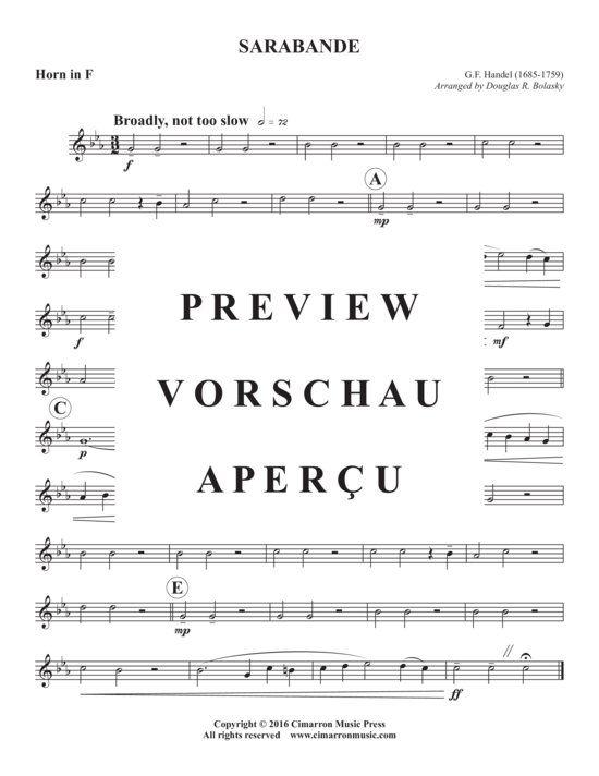 gallery: Sarabande , , (Blechbläserquintett)
