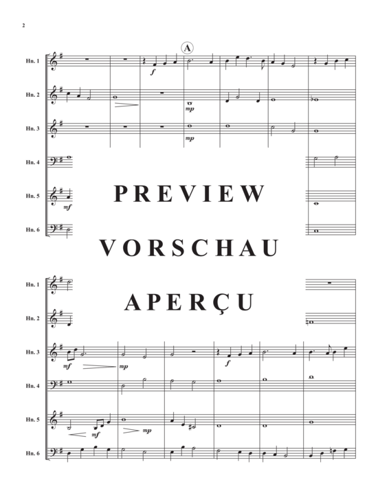 Product gallery: Page 3 of 12 Irish Tune (Danny Boy) , ,  (Horn ensemble 1-6 horns in F)