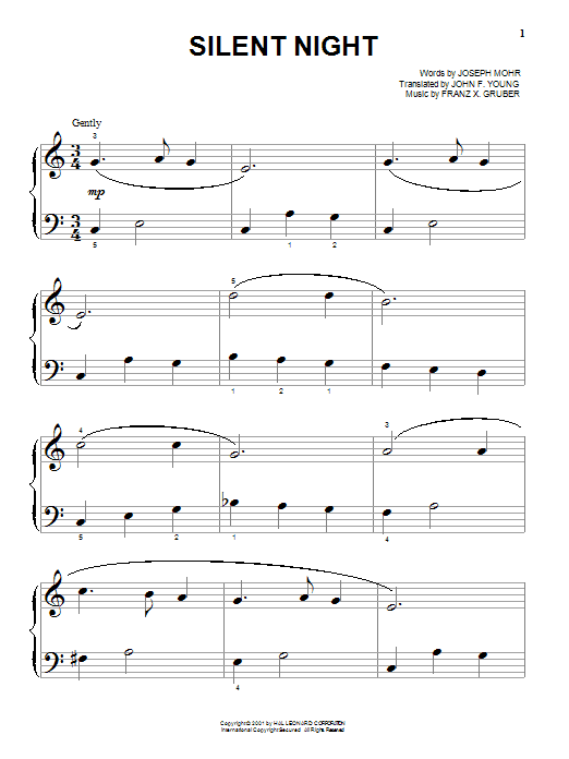 Produktgalerie: Seite 1 von 1 Silent Night, Joseph Mohr, Klavier