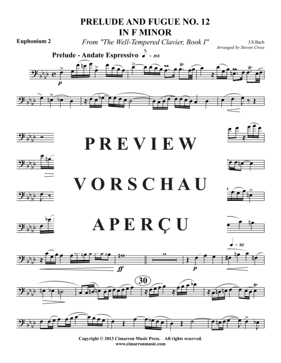 Product gallery: Page 11 of 18 Prelude und Fugue Nr. 12 in F Minor , , (2x Baritone, 2x Tuba)