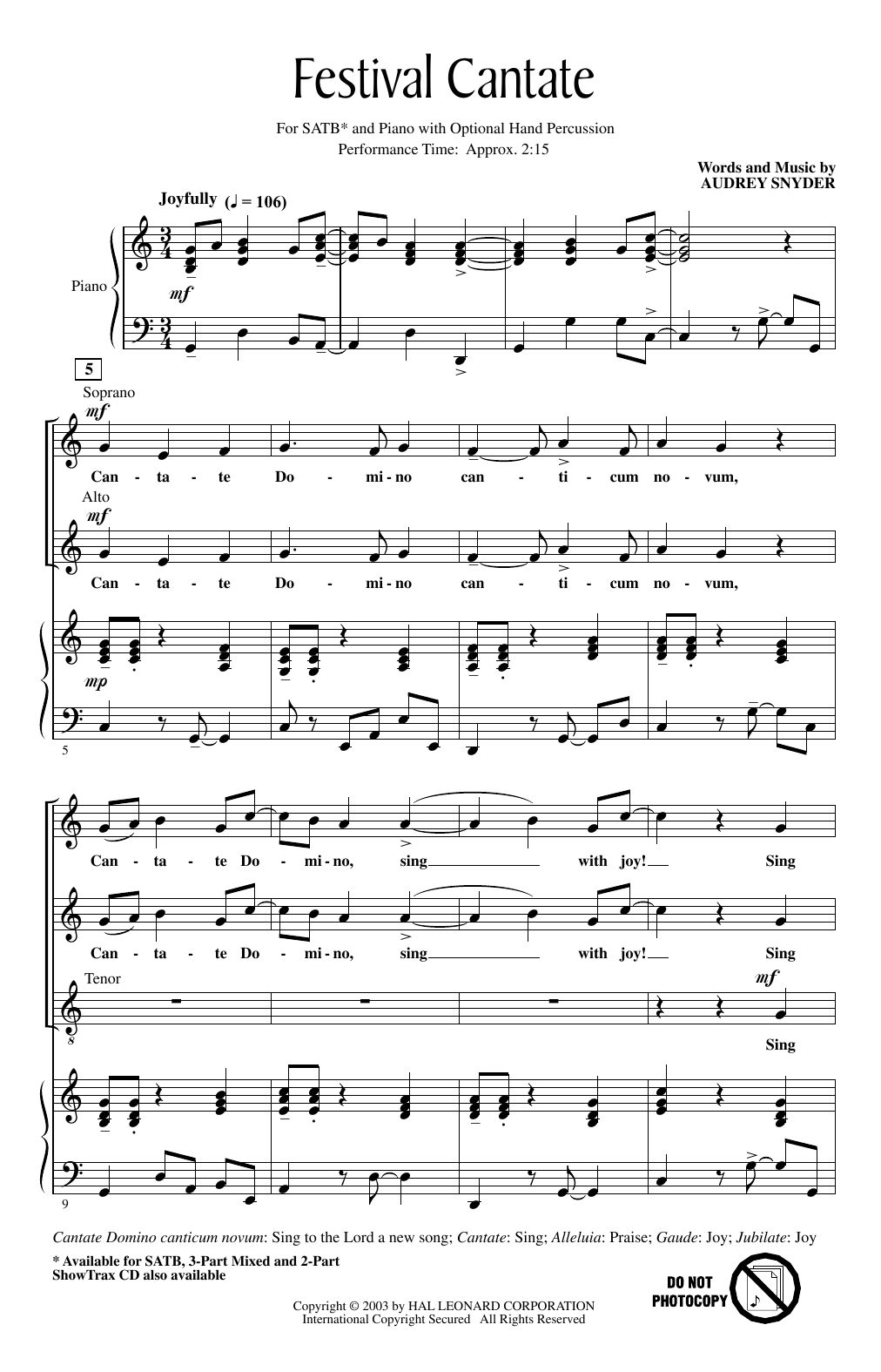 Produktbild zu: Festival Cantate