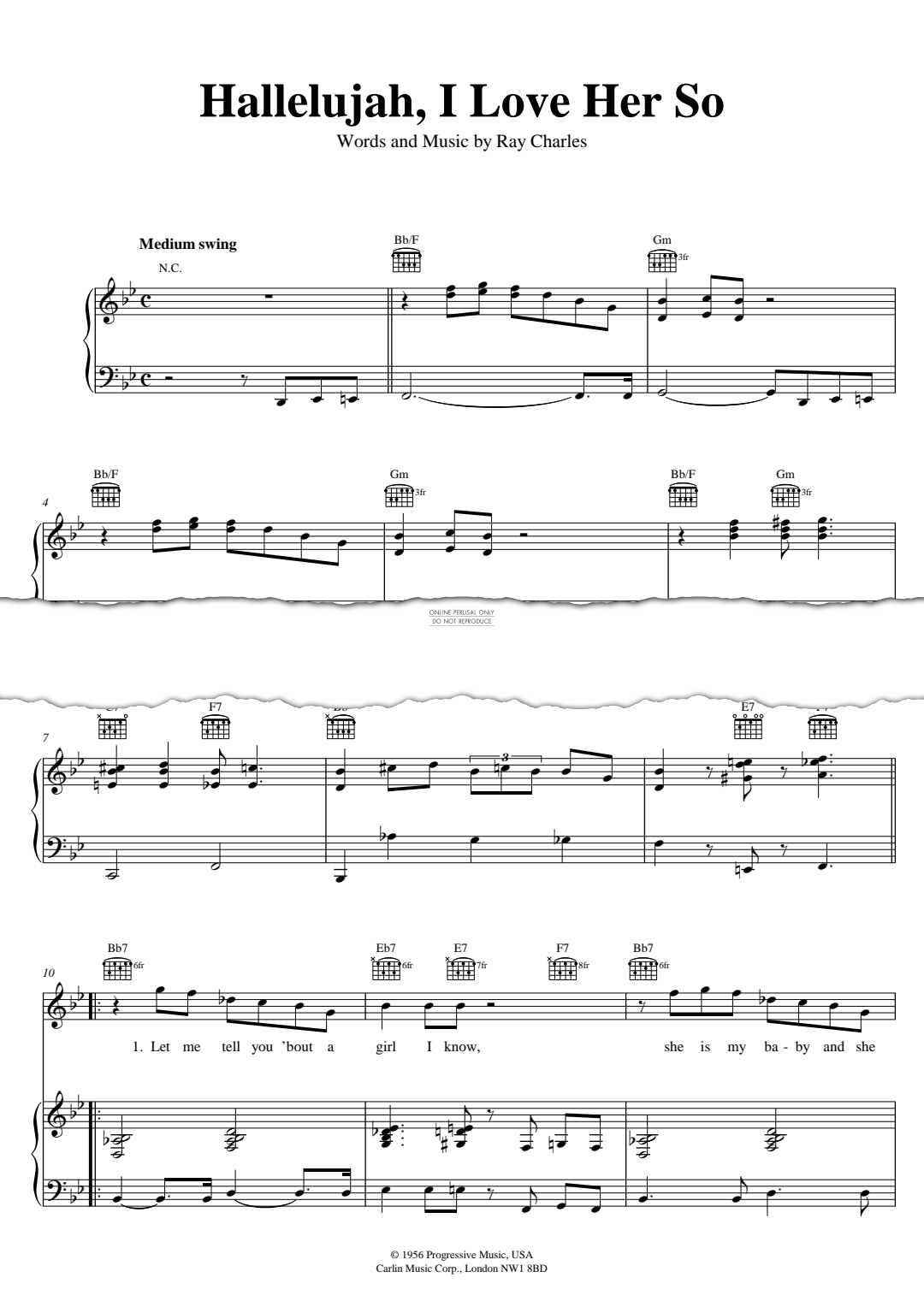 Produktgalerie: Seite 1 von 1 Hallelujah I Love Her So, Ray Charles, Gesang, Gitarre, Klavier