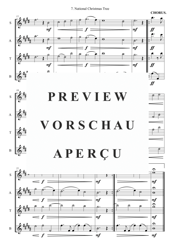 Produktgalerie: Seite 3 von 7 National Christmas Tree, , (Saxophon Quartett)