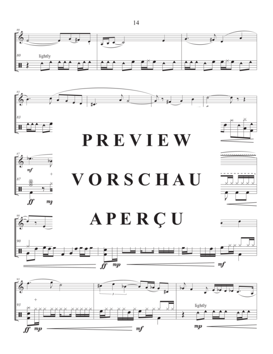 Product gallery: Page 18 of 21 Soundscapes (Saxophon (Es-Alt, das sich mit B-Tenor verdoppelt) , ,  and drums)