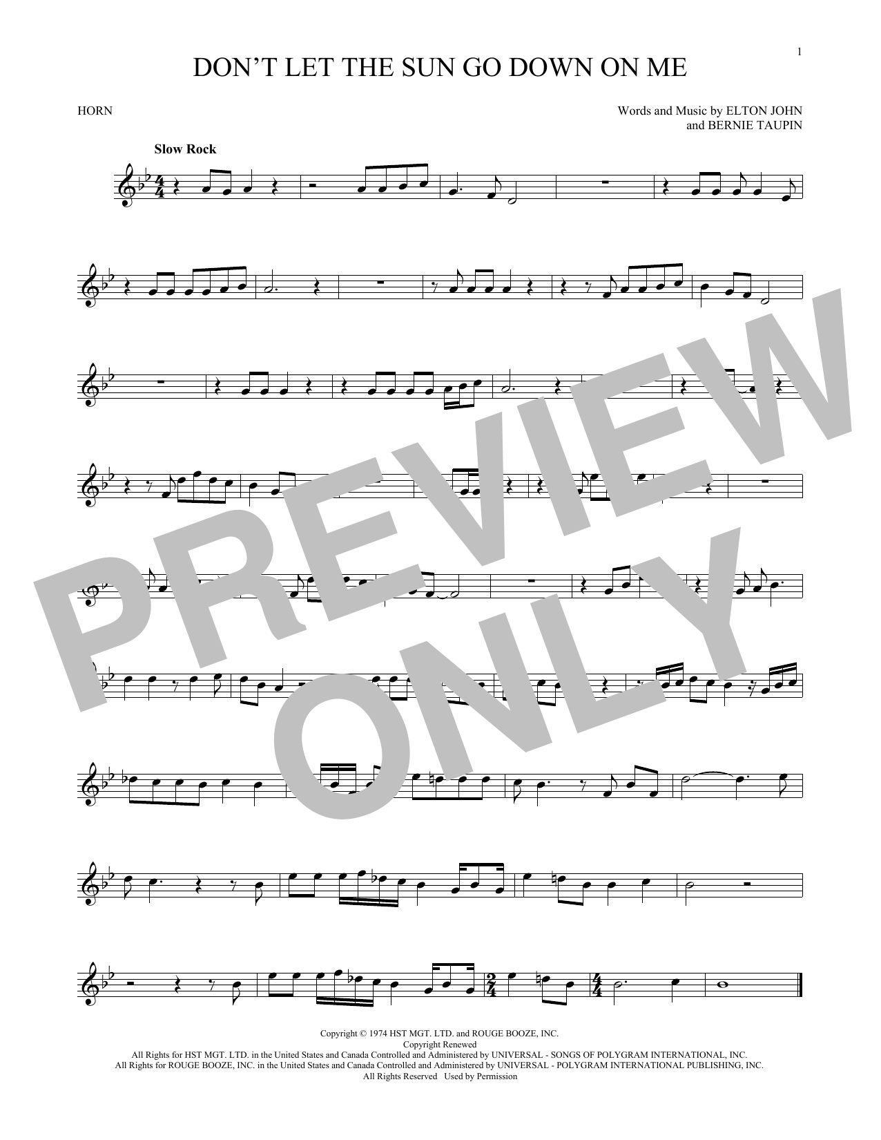 Produktgalerie: Seite 1 von 1 Don't Let The Sun Go Down On Me, Elton John & George Michael, Horn