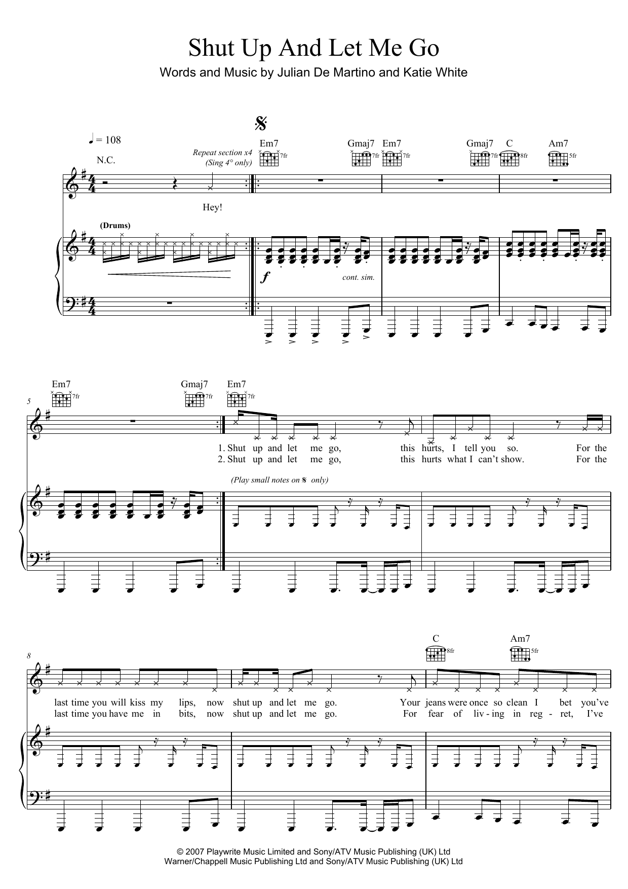Produktbild zu: Shut Up And Let Me Go