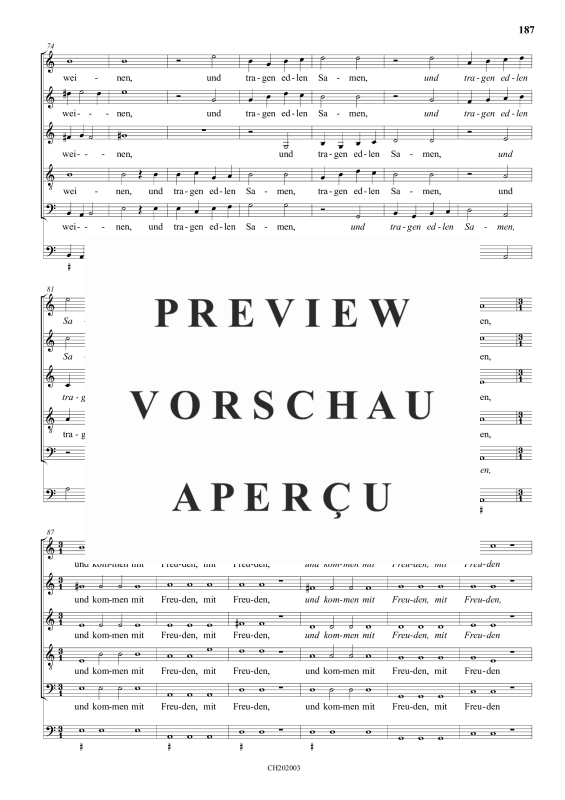 gallery: Die mit Tränen säen, , (Gemischter Chor)