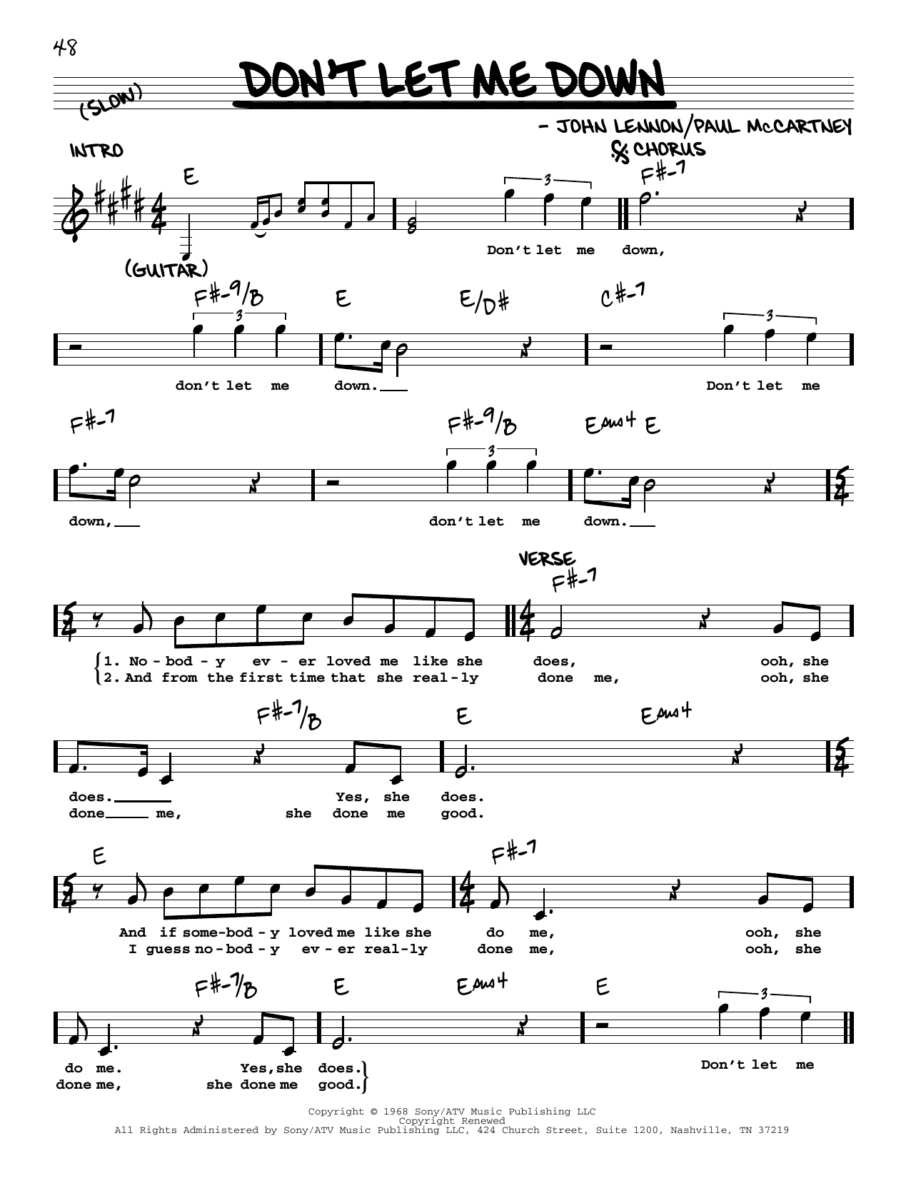 Product gallery: Page 1 of 1 Don't Let Me Down [Jazz version], The Beatles