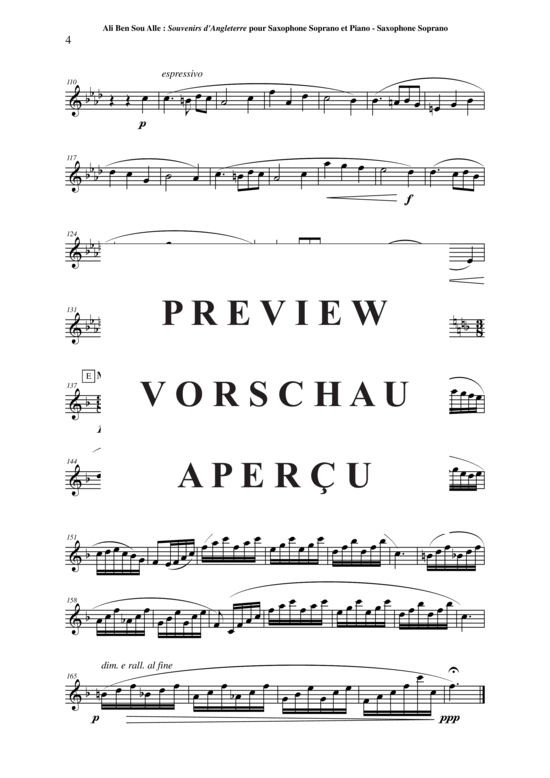 Product gallery: Page 17 of 17 Souvenirs d´Angleterre , , (soprano saxophone + piano)