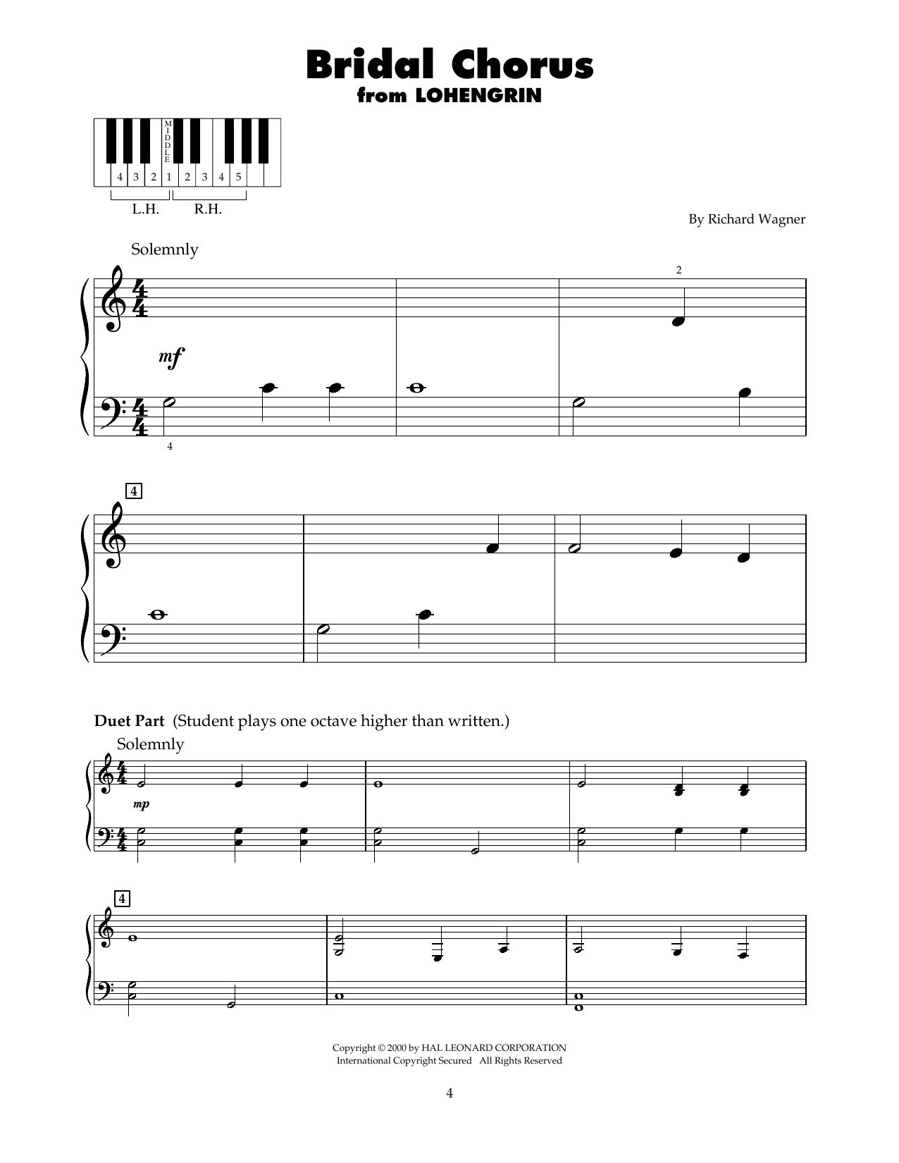 Produktbild zu: Bridal Chorus (arr. Carol Klose)