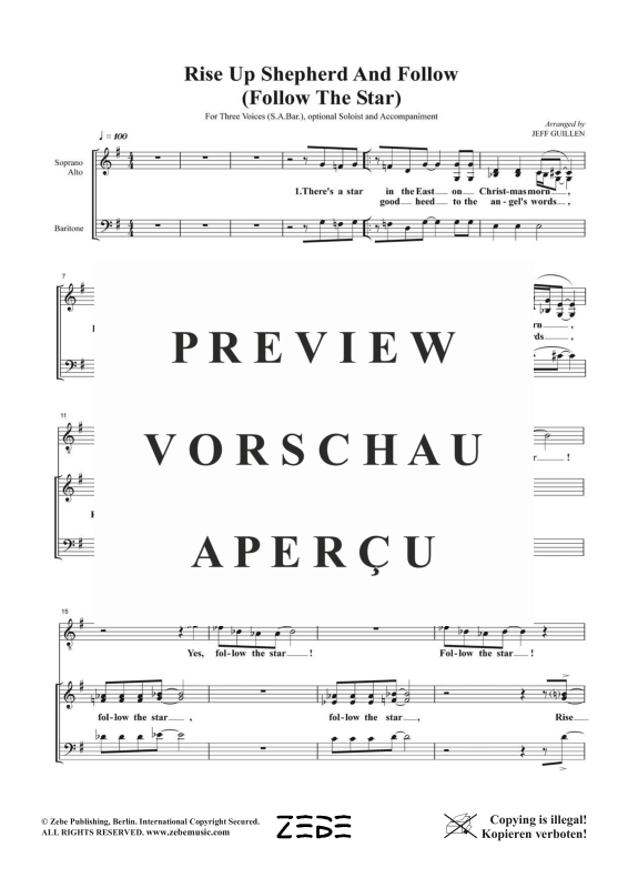 gallery: Rise Up Shepherd And Follow (Follow the Star), , Gemischter Chor SAB und Klavier